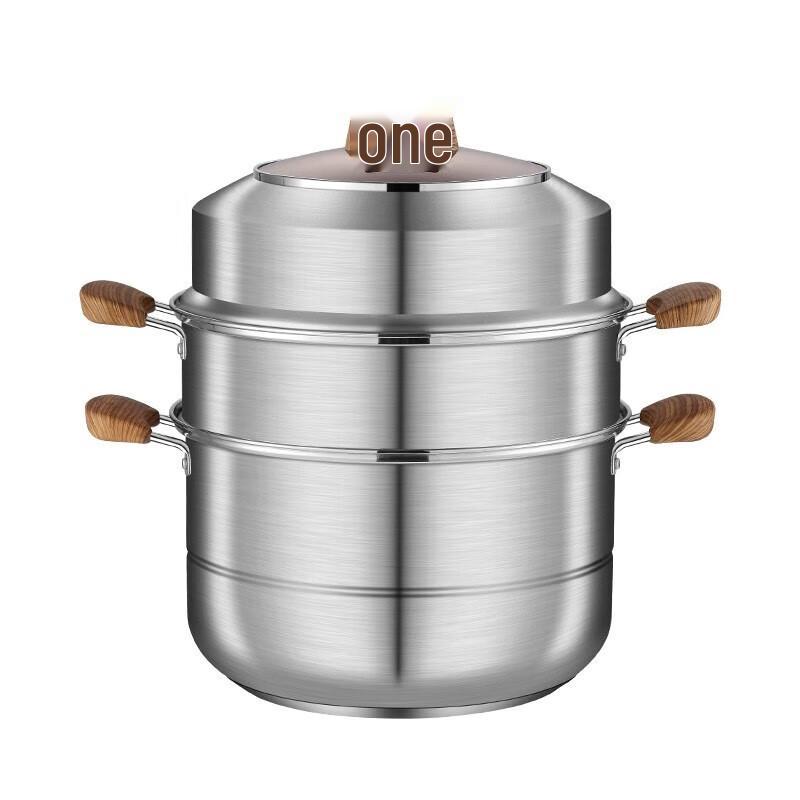 Shangheng 3-lagiger 30 cm Edelstahl-Dampfkochtopf