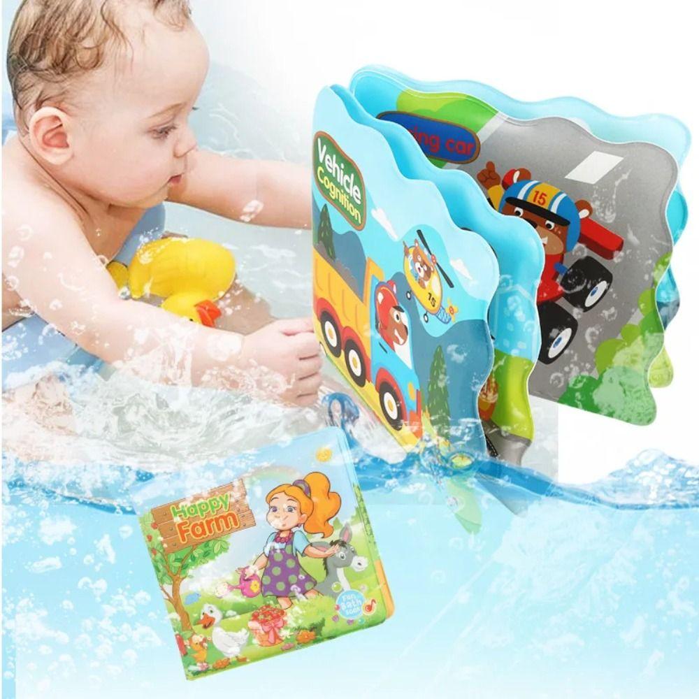 Color Changing Floating Cloth Book Bath Books Sound Bath Books Water Bathroom Toys  Toddler