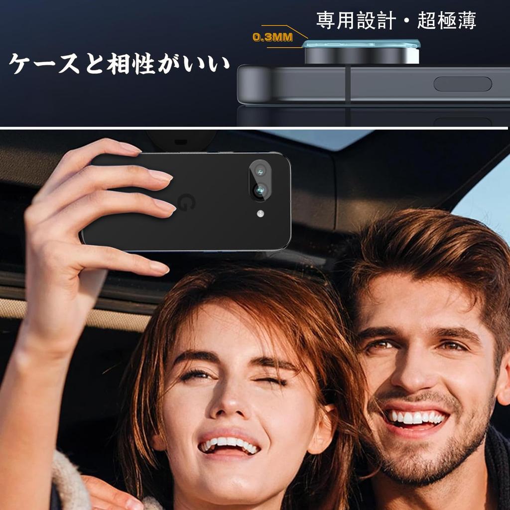 Sotarino Folie Cameră pentru Google Pixel 9A Acoperire Obiectiv Cameră Aliaj Sticlă Temperată 9H Temperată Rezistentă la Șocuri Prevenire Supraexpunere Puternică