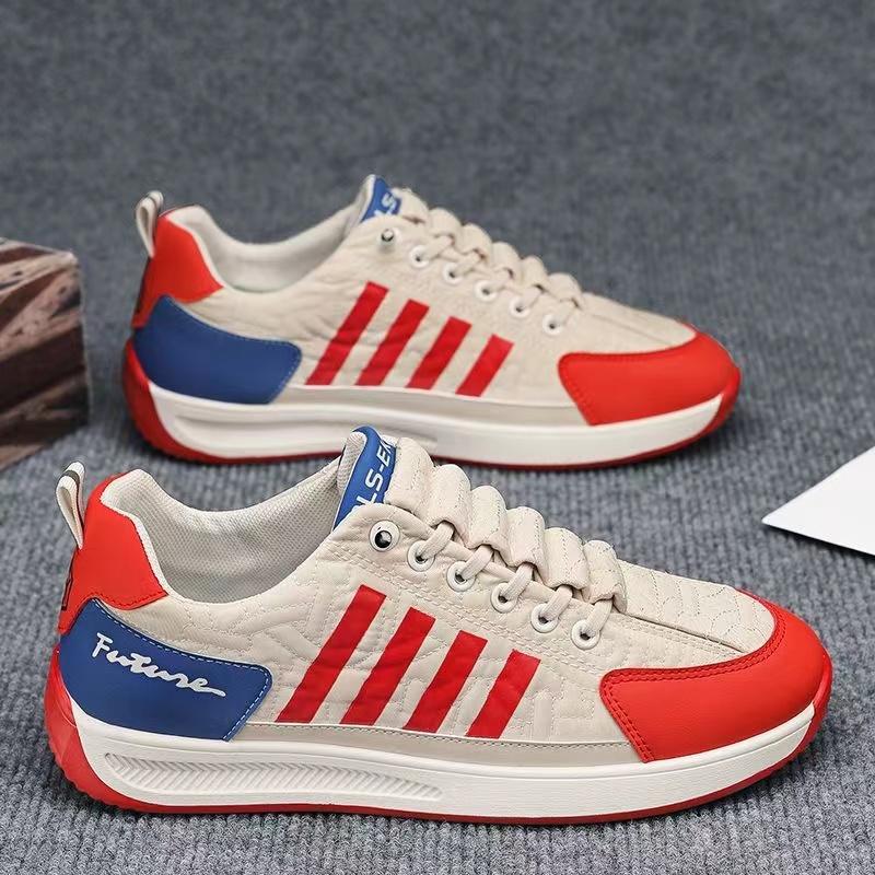 Модные повседневные кроссовки в полоску для мужчин — фото 15