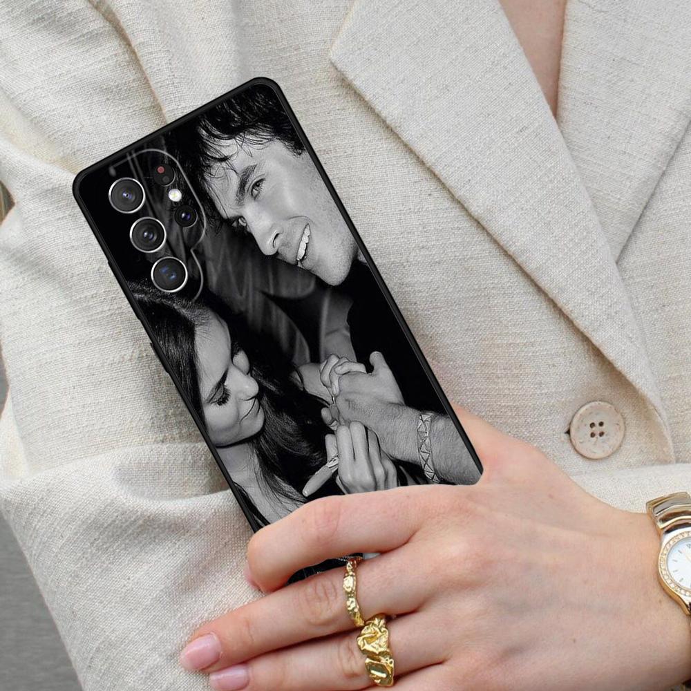 Damon Elena The Vampire Diaries Cell Phone Case for Samsung Galaxy S26 Ultra S25 S24 S23 S22 S21 S20 Note10 Cover