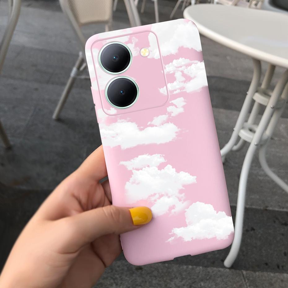 For Vivo Y36 Case 2023 Cute Love-heart Pattern Jelly Silicon Soft Phone Back Cases Cover For VivoY36 Y 36 4G 5G V2247