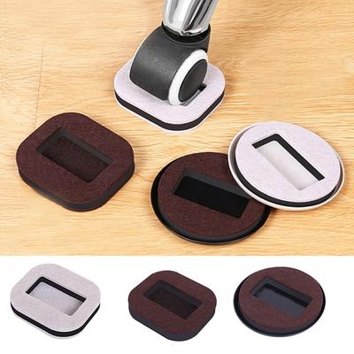 Leg Cover Pad Furniture Caster Cup Chair Roller Feet Mat Chair Wheel Stopper Wheel Fixing Pad