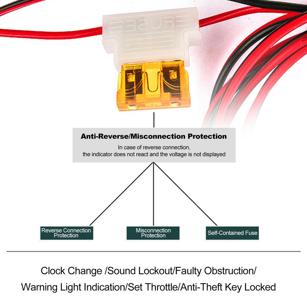 Clip baterie OBD Instrument de alimentare cu energie OBD Protector de oprire de urgență ECU Memorie Cablu Mașină Luați cablul de electricitate