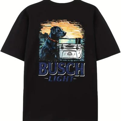 Printed Round Neck Short Sleeve T-shirt,Breathable,Comfortable,and Fashionable Casual Top for Men-Perfect for Summer