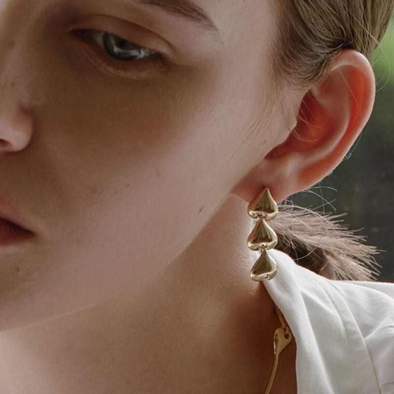 YUSOWA BLOOM DROP OHRRING (2-farbig)