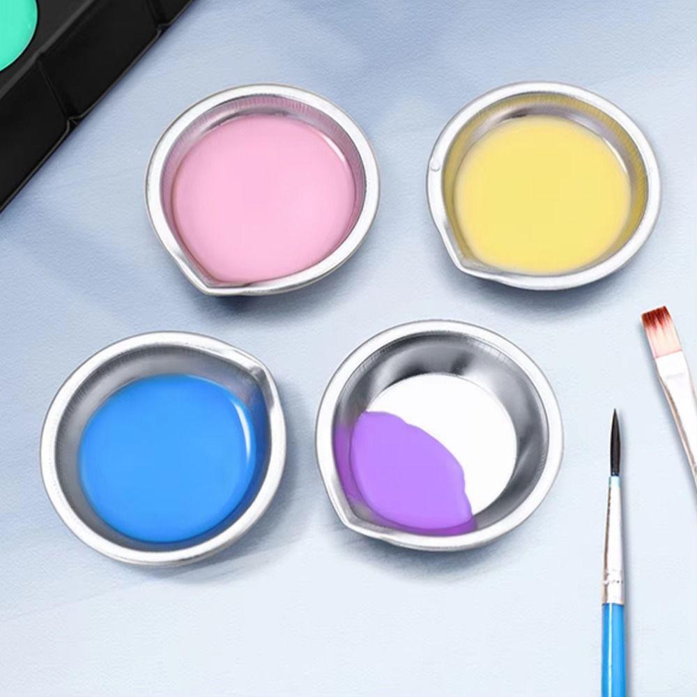 10pcs Reusable Paint Color Mixing Cups Drawing Tablets Pour Mouth Palette Painting Color Bowls  Kids