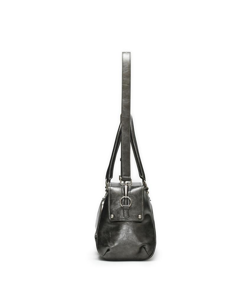 Sunburnproject Faux Leather M.O.S Bag, Metal