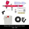 Auto-Stop Double-Action Airbrush Kit for Model Painting, Nail Art, and Tattoos