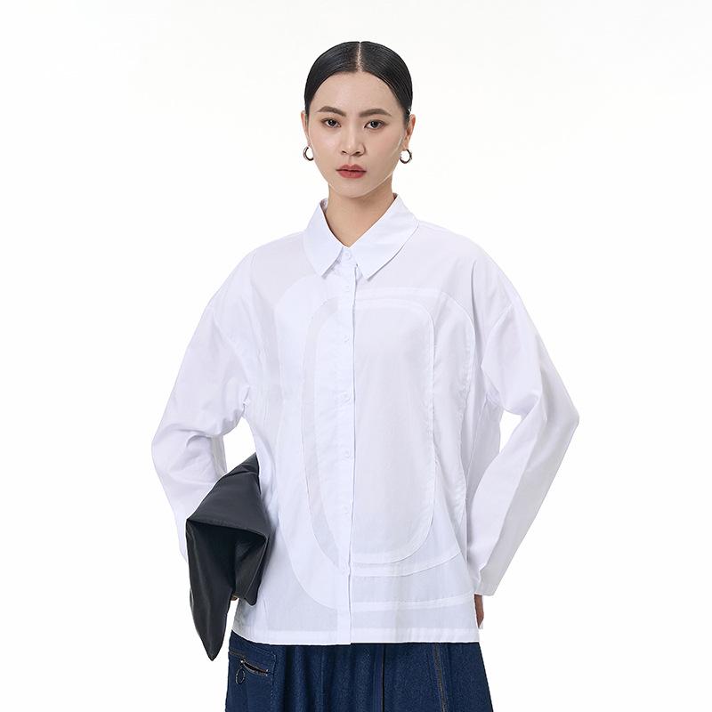 

2026 Spring Women s Plus Size Japanese Korean Cotton Long-Sleeve Loose Shirt One Size білий