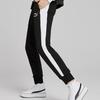 Puma Iconic T7 Embroidered Logo Colorblock Joggers Women Bottoms Black 531415-01