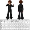 Kids Retro 80s Flared Pants Costume Halloween Cosplay Rock Party Hip Hop Performance Outfit