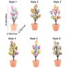 Simulated Eggs Tree Branch Colorful Egg Tree Flowerpot Easter Egg Bonsai  Easter Decoration