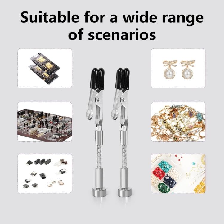 2/4Pcs Magnetic Helping Hands Soldering Aid with Flexible Gooseneck Metal Arms Third Hand for Automobile Electronics