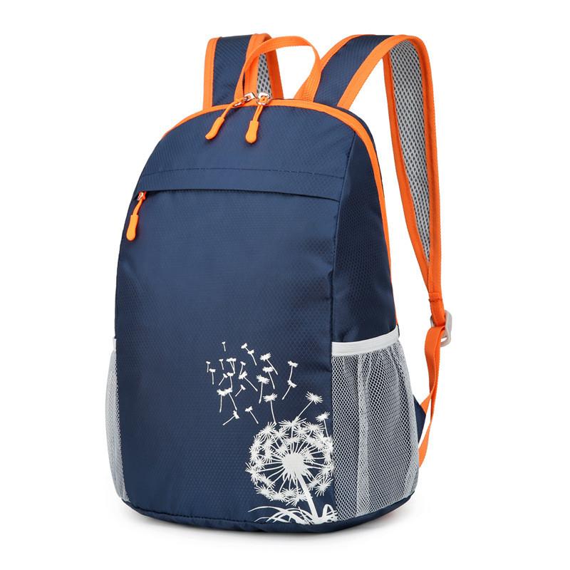 Foldable Dandelion Pattern Portable Childrens Schoolbag Backpack Travel Bag