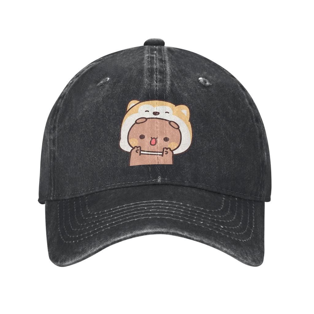 Bären- und Panda-Bubu-Dudu-Denim-Cap, lässige Baseballkappe, verstellbare Mütze, Sommer-Unisex-Baseballkappe