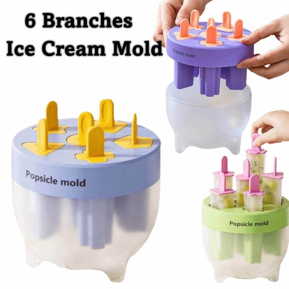 DIY Ice Popsicle Molds 6 Branches Popsicle Maker New Ice Cube Maker  Summer Party