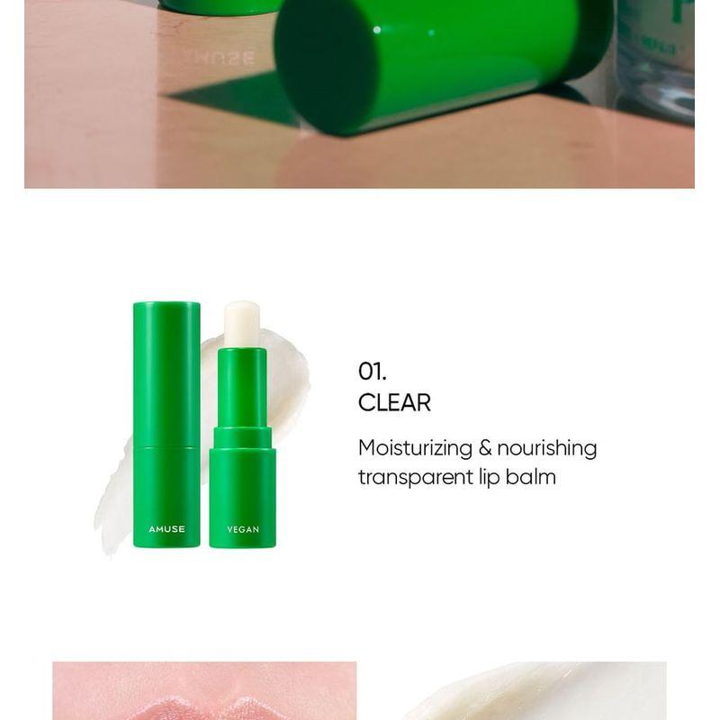 AMUSE - Vegan Green Lip Balm - 2 Types