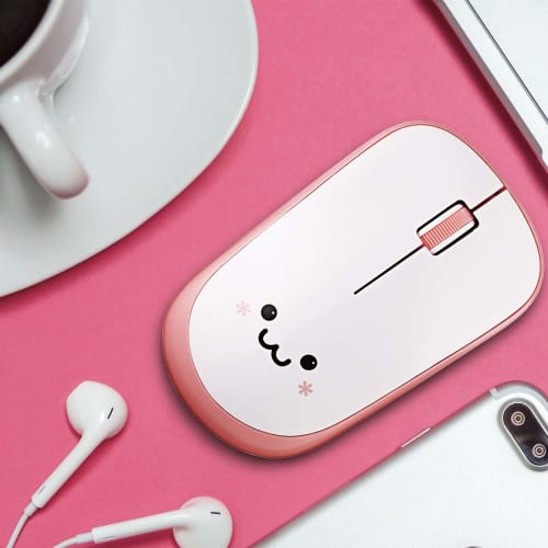 ELECOM Mouse Wireless (Receiver Included) M Size 3 Buttons Quiet IR Sensor Power Saving Pink M-IR07DRSPN