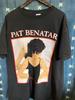 T-shirt en coton noir à manches courtes Pat Benatar Unisexe S5XL VM8209