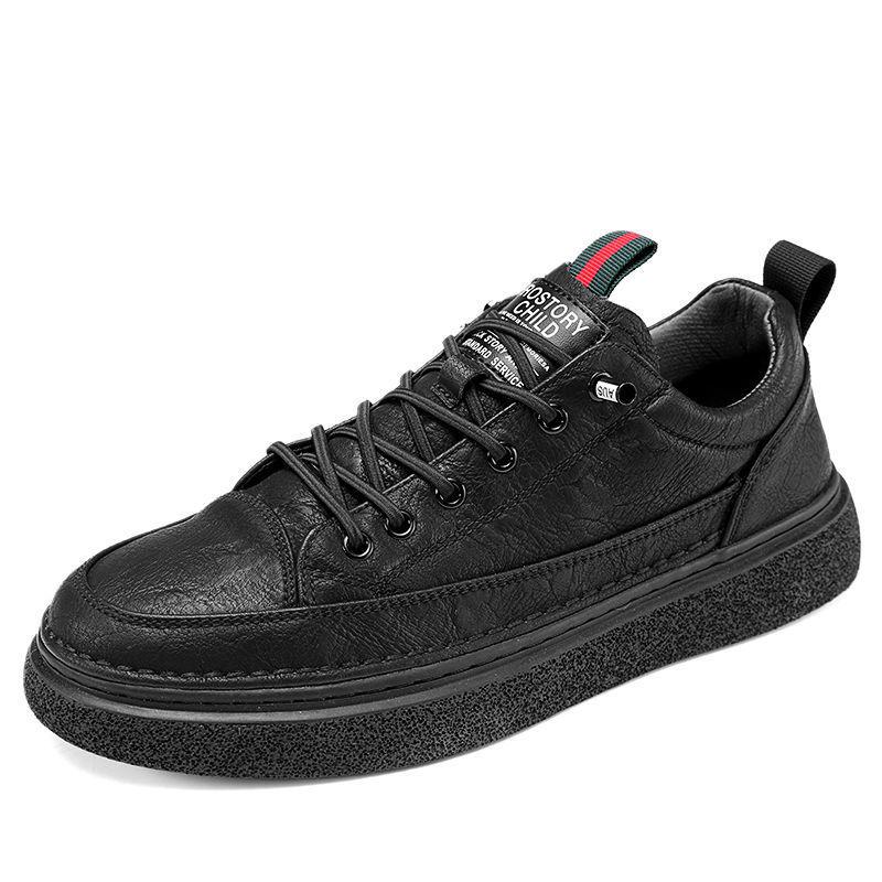 

2025 Мужские кроссовки для зимних видов спорта в корейском стиле - Модные, стильные повседневные туфли 42 чёрный