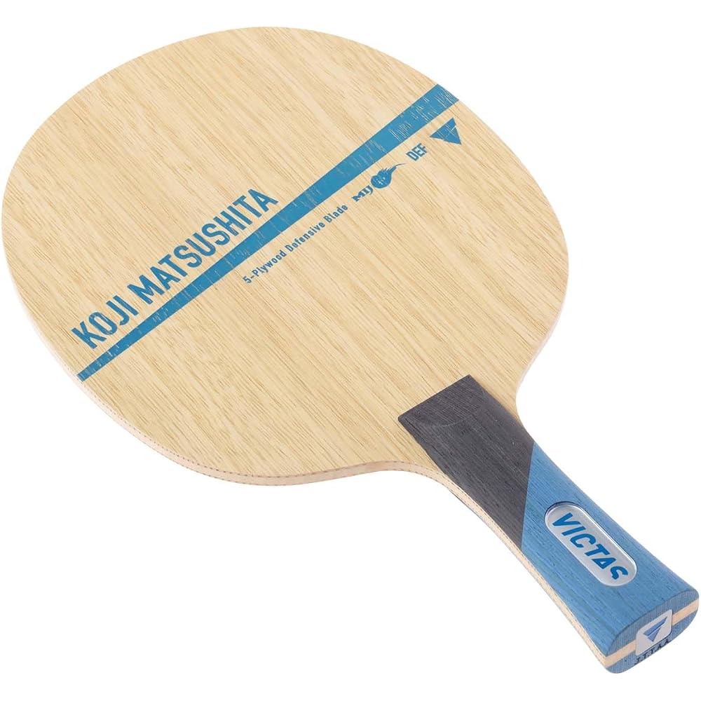 Victas Koji Matsushita Shakehand Table Tennis Racket 5-Ply Flared Grip Defensive Model 028004