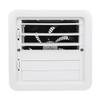 RV Side Vent Fan 12V 5W Manual Adjustment Side Ventilation Exhaust Fan for Campervan Trailer Boat Yacht White