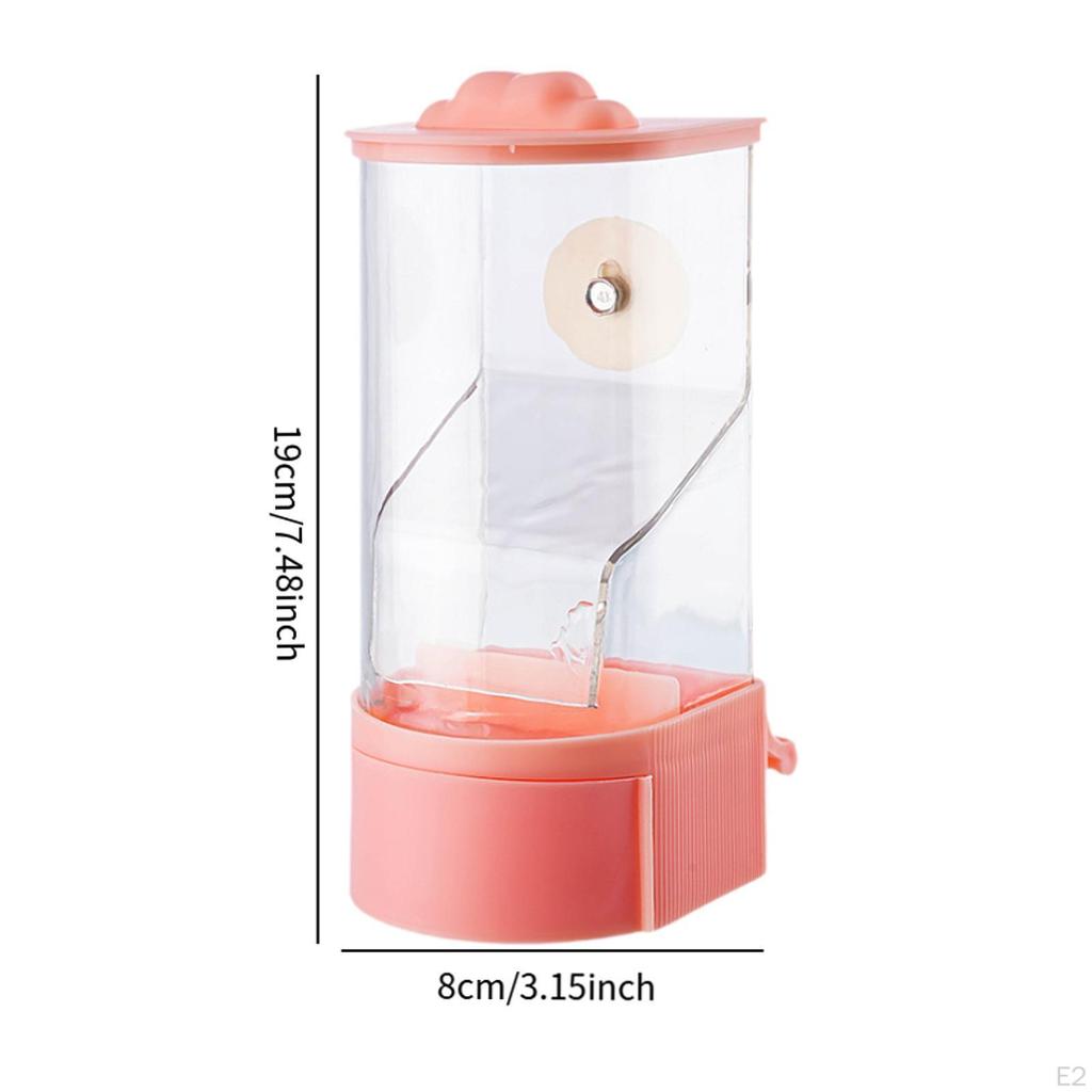 Vogelfutterspender für Papageien, Futterbehälter Nymphensittich und Wellensittich