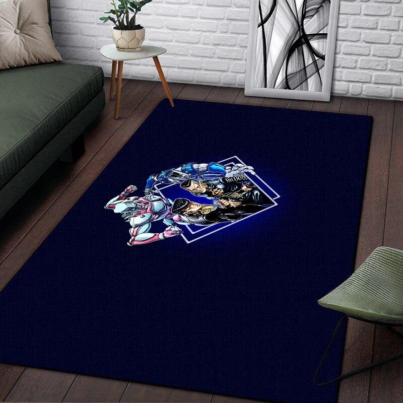 Jojo Anime Beautiful Painting Carpet for Living Room Large Area Rug Black Soft Carpet Home Decoration Mats Boho Rugs Picnic