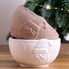 Relief Weihnachtsmann Kerzenschale Silikonform DIY Weihnachts Schmuck Aufbewahrungsbox Tonformen Gips Harz Blumentopf Basteln Herstellen