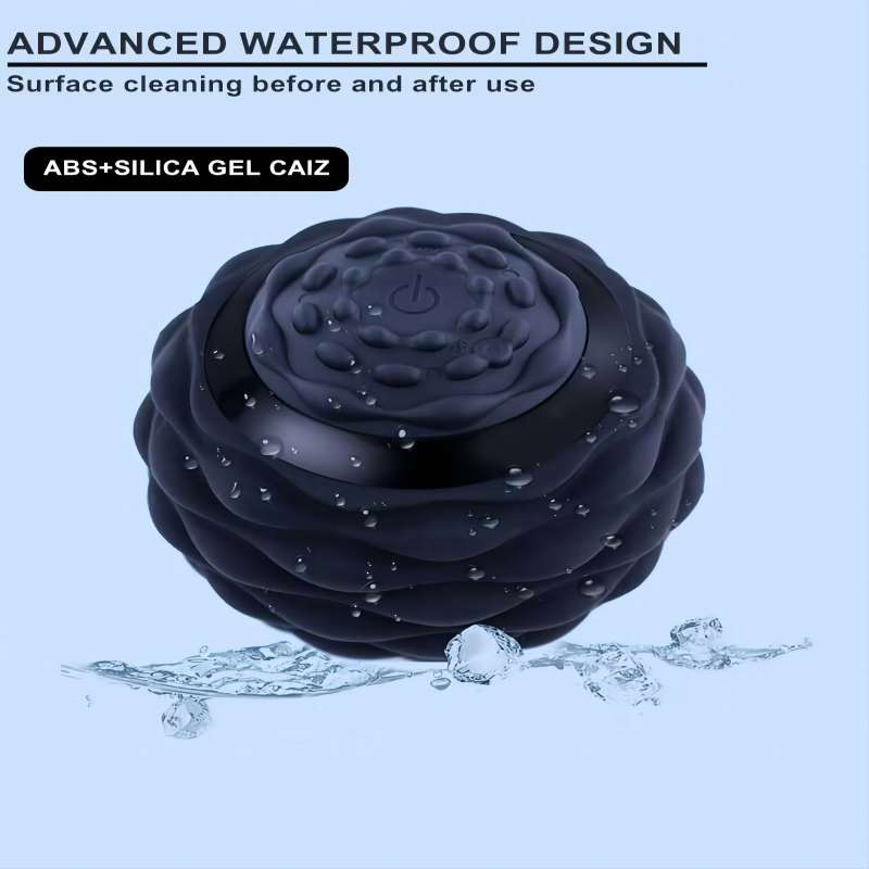 Yoga-Faszienball, Plantar-Massageball zur Tiefenentspannung der Muskeln, elektrisch vibrierender Erdnussball, muskelentspannender Heim-Fitnessraum, tragbar