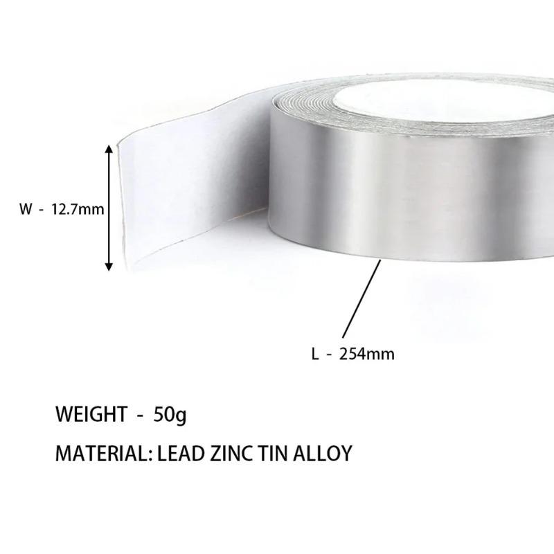 1-3 Rollen Selbstklebende Hochdichte Golf Beschwerte Bleibänder Hochdichte Bleigewichte Golf Bleiband für Holz Eisen Putter Wedge