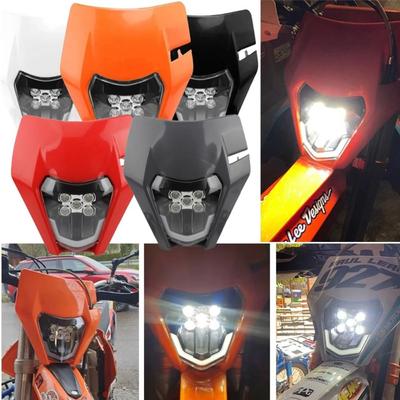 12V/5A Motocross Headlamp for KTM Motocross Enduro Mask Motorcycle Headlight Plate  Outdoor