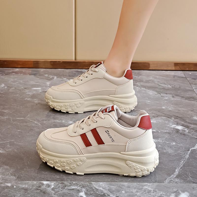 

Stepping on shit feeling thick-soled little white shoes women s 2025 spring new casual sports shoes soft-soled non-slip board shoes women s C51 40