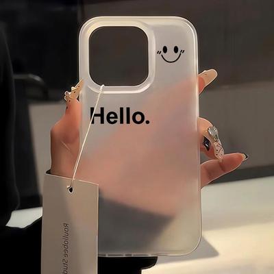 Für iPhone 13 Pro Max Hülle Lachendes Gesicht Weiche Handyhülle iPhone 16 15 14 11 12 Pro Max 16 15 14 Plus Mini Klare Stoßfeste Abdeckung
