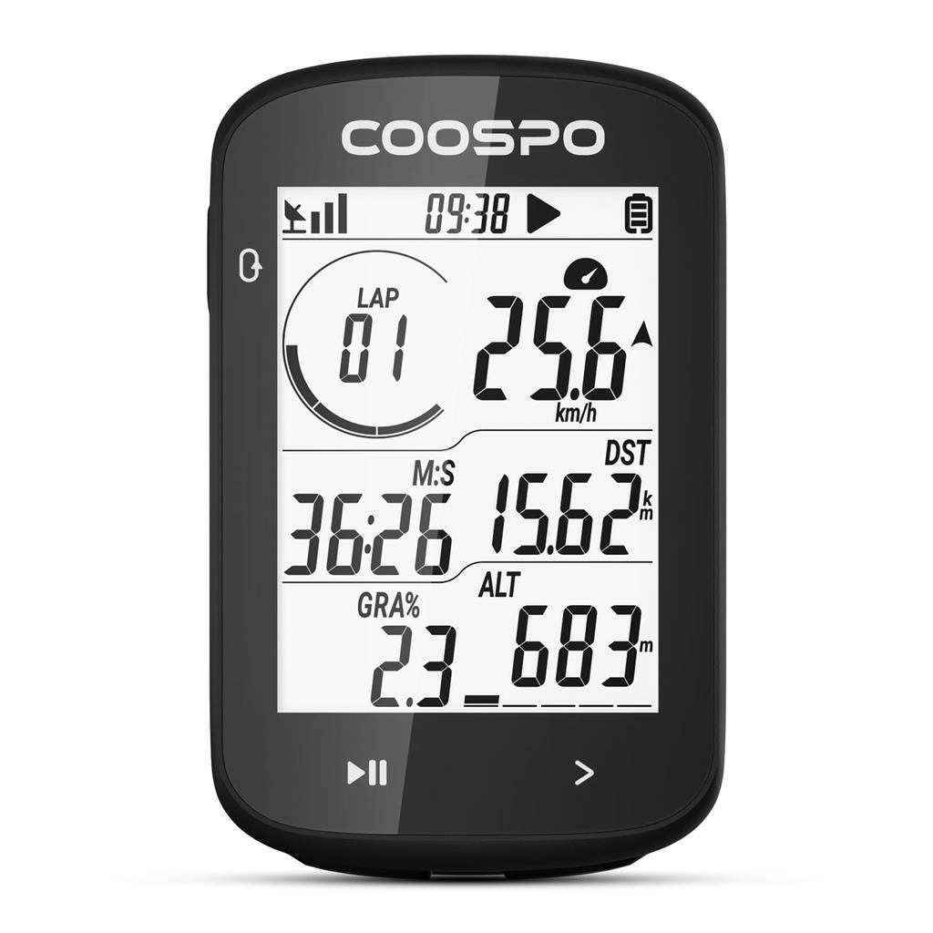 COOSPO CS300 Cycle Bicycle Road Bike Bluetooth Speed Sensor Power Meter Large Strava Japanese Instruction Manual Included Computer, GPS, Wireless,