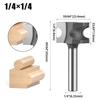 Semicircular Knife, Woodworking Positive Semicircular Knife, Arc Cutter Engraving Milling Cutter, Trimming Knife Fancy Knife 1/2 Handle 1/4 Handle