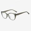 Blue Light Blocking Eyeglasses Transparent Grey TR90 Frame Designer Eye Wear Retro Style Modern Oversized Eyewear