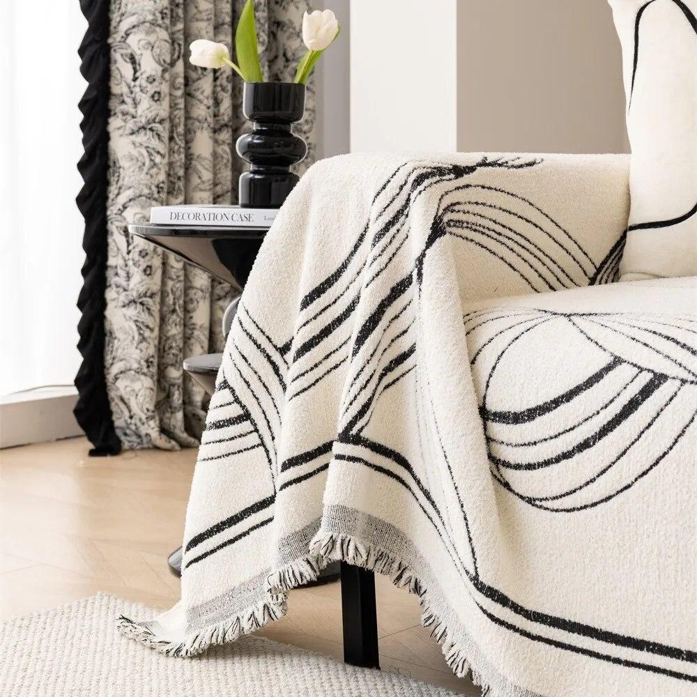 Sofa Cover Dreamland Couch Cover Fabric Sofa Towel for Double Sided Sofa Cover All Season Universal Sofa Cover Three-seat Sofa