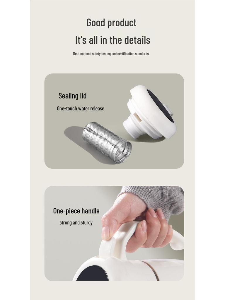 Digital Display Press-Type Large Capacity Glass Liner Insulated Kettle