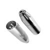 XLR 3 Pin Male Plug to 3.5mm TRS Female Jack Microphone Audio Stereo Adapter