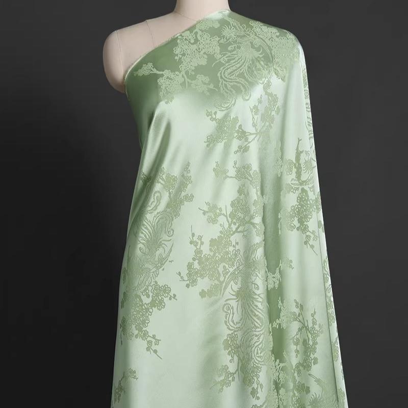 100x150cm Acetate Satin Jacquard Fabric Dress Shirt Silky Glossy for Apparel Sewing Craft Home Decoration Pillow Cushion