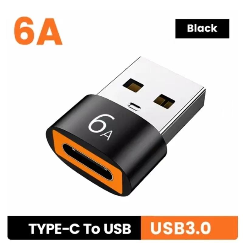 USB C auf USB Adapter OTG Kabel mit 6A Schnellladung, Kompatibel mit Telefon, Tablet, Laptop, für U Disk, Tastatur, Maus, Kartenleser