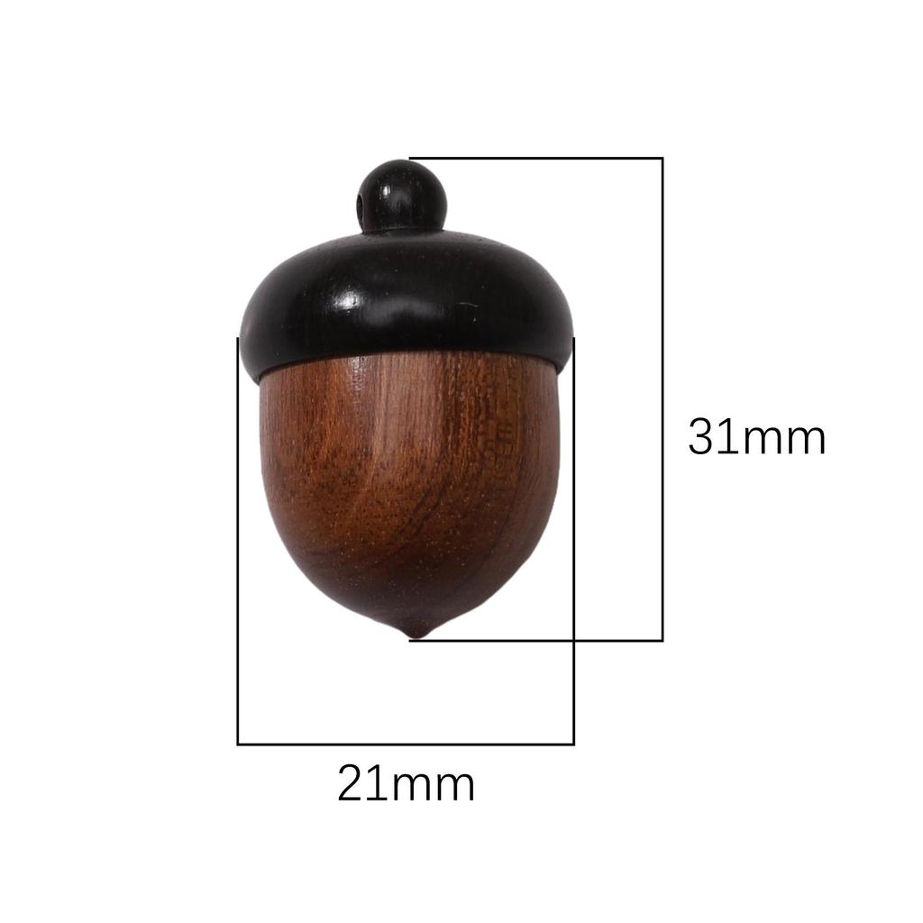 21x31mm Sandalwood Pinecone Pendant For DIY Necklace Accessories