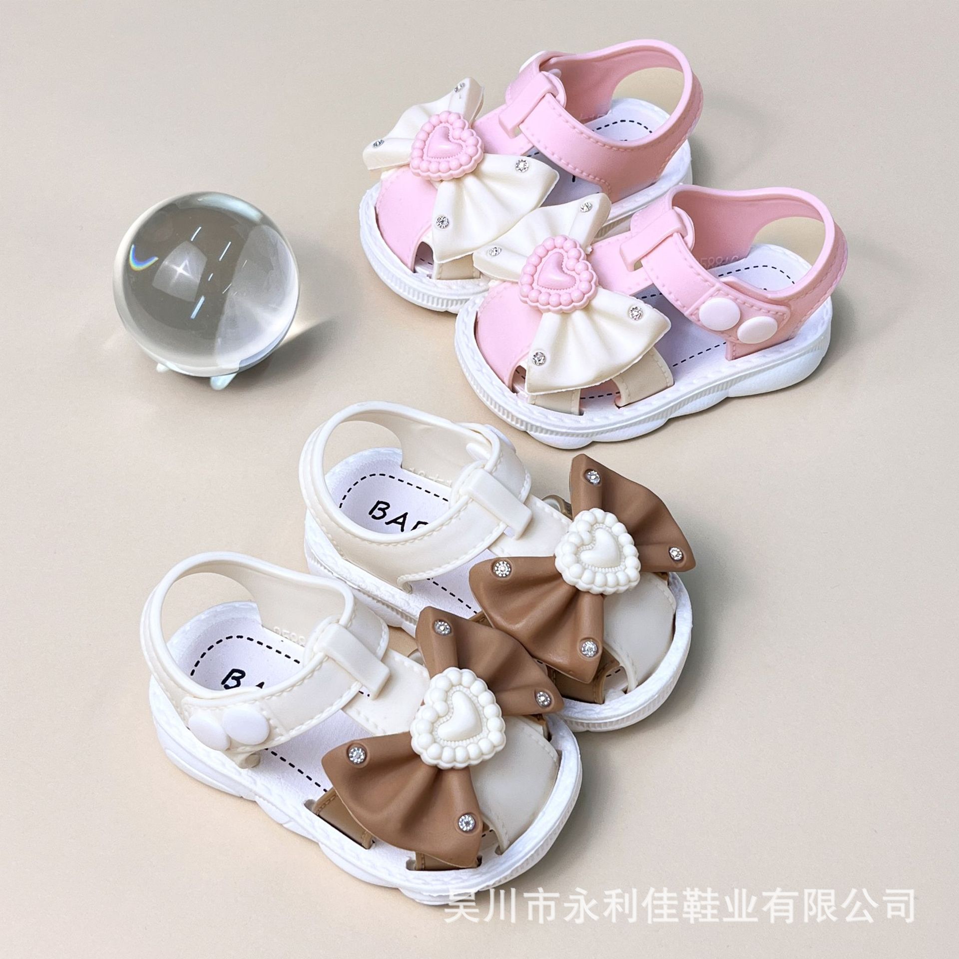 

New Summer Sweet Princess Girls Sandals with Soft Soles for Toddlers and Young Children 16-20Code（No free shipp