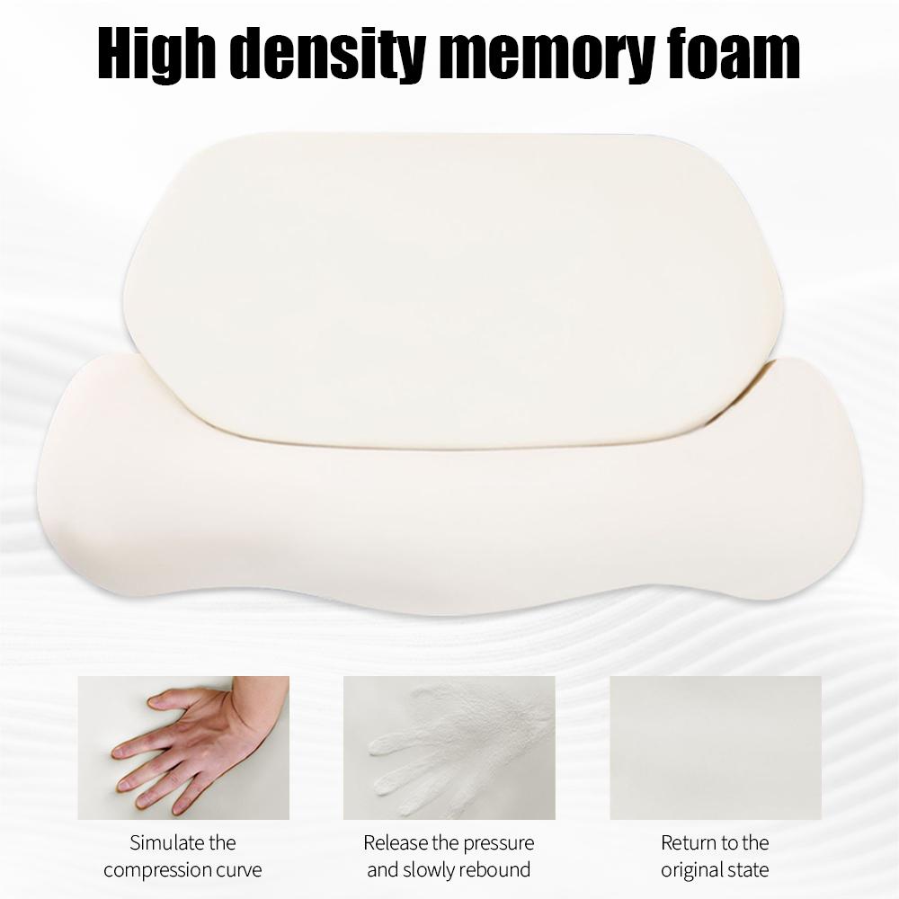 Orthopedic Neck Pillow Memory Foam Cervical Support Soft Breathable Washable Ideal for Every Sleeper HealthCare