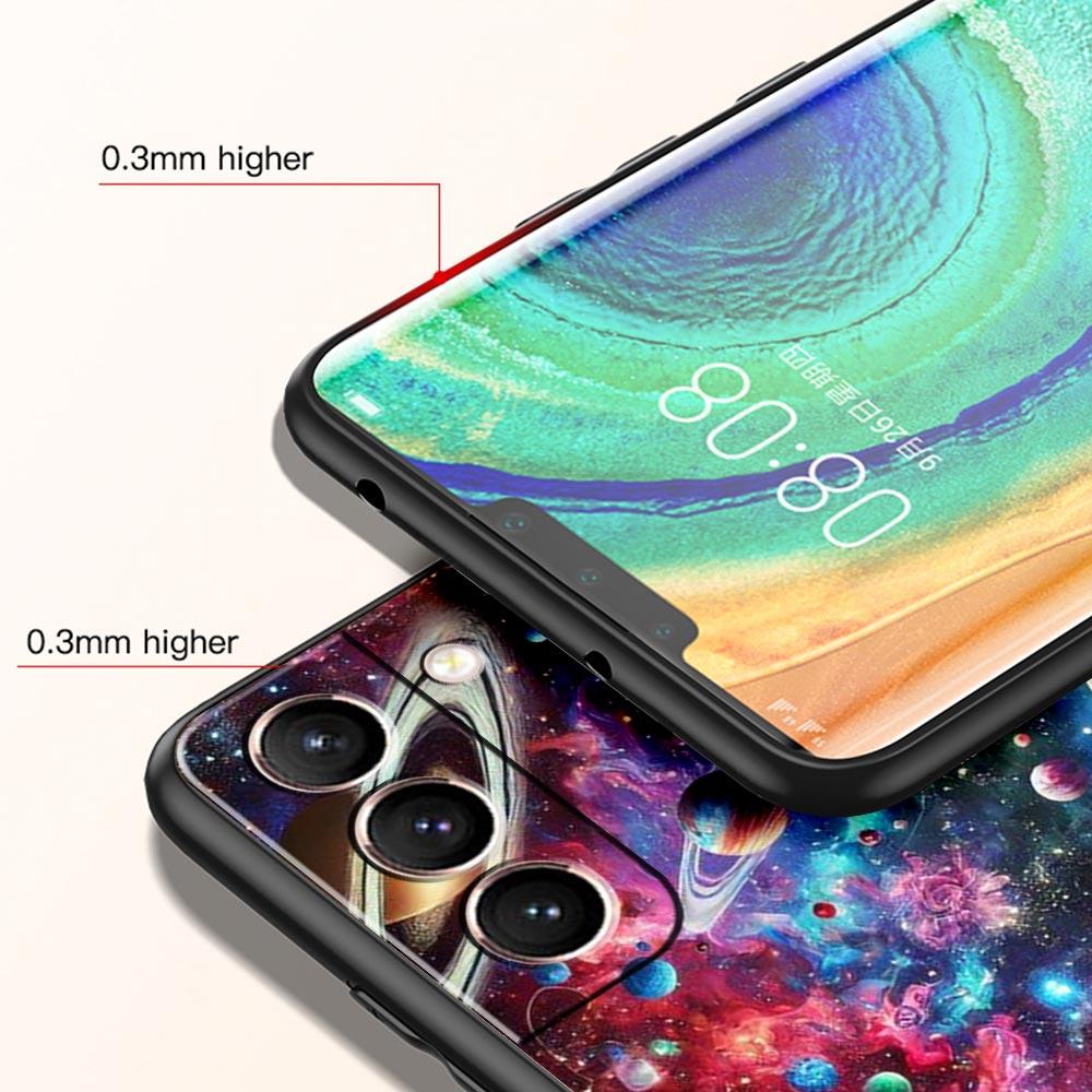 Universe Starry Sky Moon Phone Case Cover for Samsung Galaxy S25 S24 S23 S22 S20 S21 FE Ultra S25Edge S10 Plus 5G Soft TPU Shell