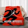 Movie M-Mission: Impossible Throw Lightweight 240g Flannel Blanket Soft Skin-friendly for Summer Cooling