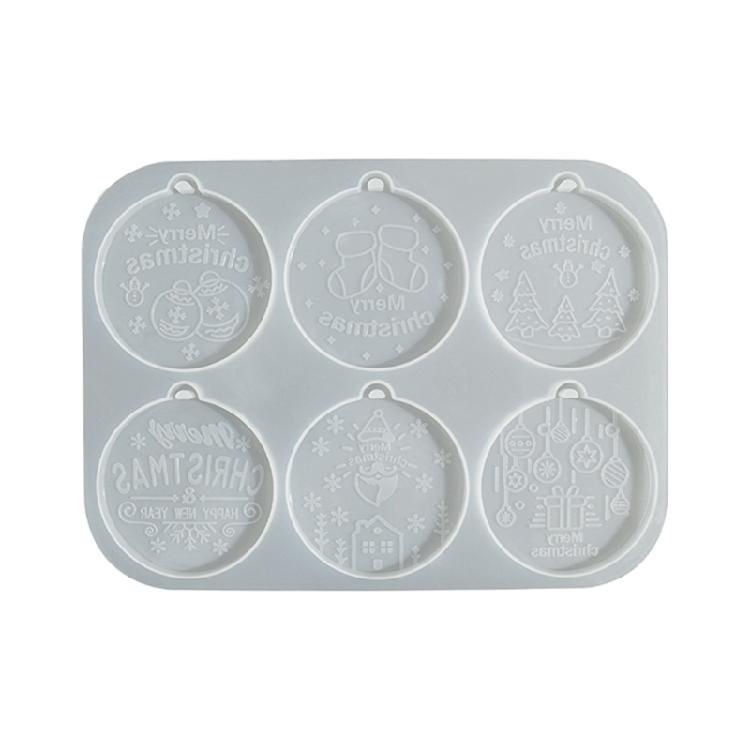 

Силиконовая форма для рукоделия на 6 ячеек, Праздничные шаблоны для кулонов, Формы для кулонов, сережек, брелоков, Изготовление украшений