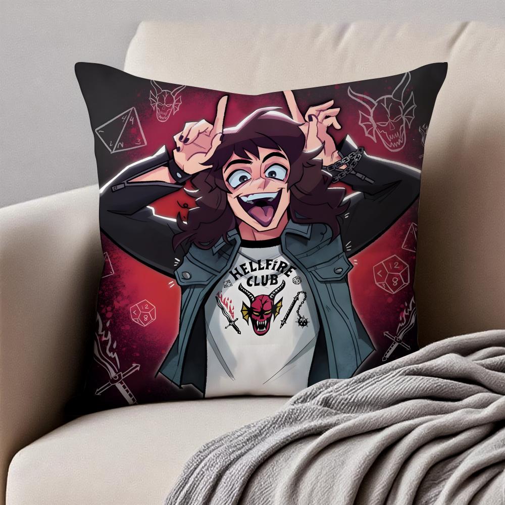 Eerie Indie American Video Game SSally Face Cushion Cover Pillowcase Antidustmite Invisible Zipper Short Plush Sofa Cushion